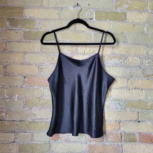 Vintage Jaclyn Smith Y2K Satin Spaghetti Strap Tank Top Lingere Womens Large